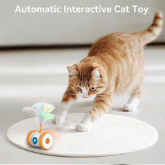 Cat Toys Cat Remote Control Toy, APP Bluetooth Connection Remote Control Cat Toy for Indoor Cats Electronic Automatic Moving Mouse Cat Toy with 6 Lights USB Charging